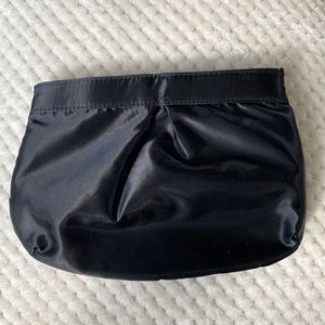 Black sateen clutch